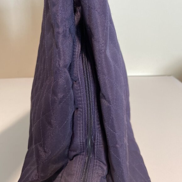 Travelon Shoulder Bag Purse Purple 3 Compartments RDIF Anti-Theft Nylon EUC - Picture 5 of 16